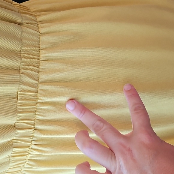 Marciano Mustard Woven Detail Dress - Picture 9 of 9